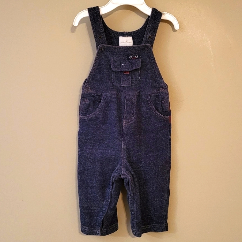 Guess baby soft denim look overalls